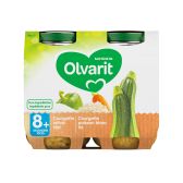 Olvarit Courgette, vis en rijst 2-pack (vanaf 8 maanden)